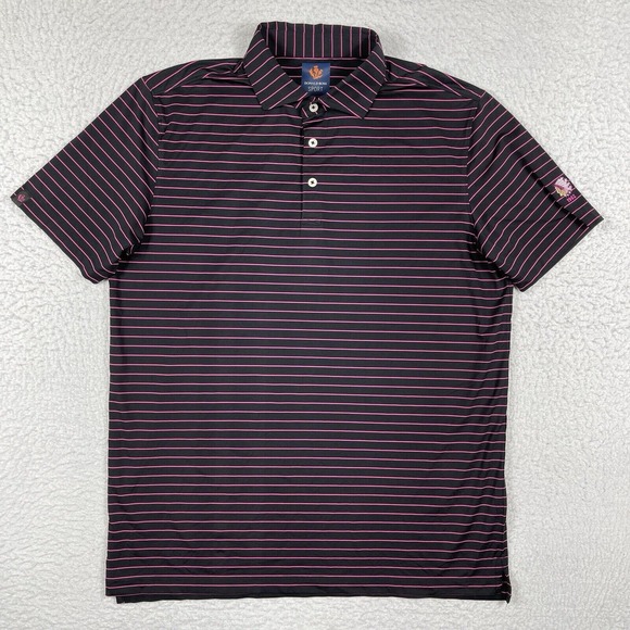 Other - Donald Ross Polo Shirt Mens‎ Medium Black Pink Indian Valley Country Club Golfer